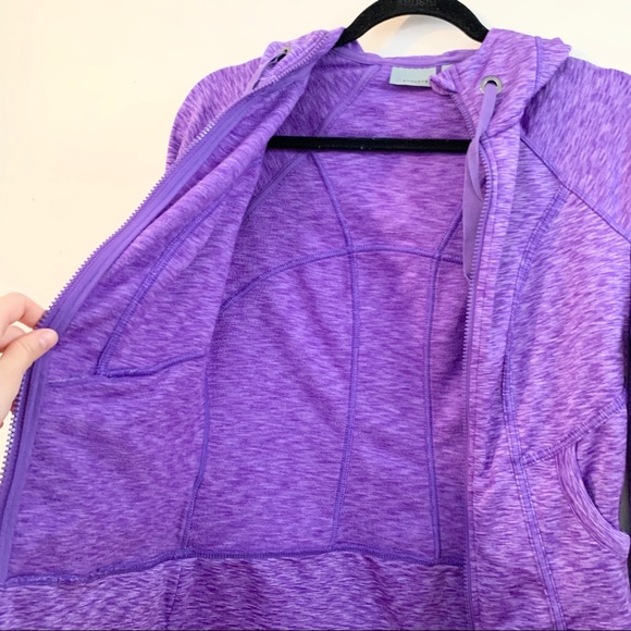 ATHLETA Purple Space Dye Strength Hoodie 2 - Picture 9 of 10